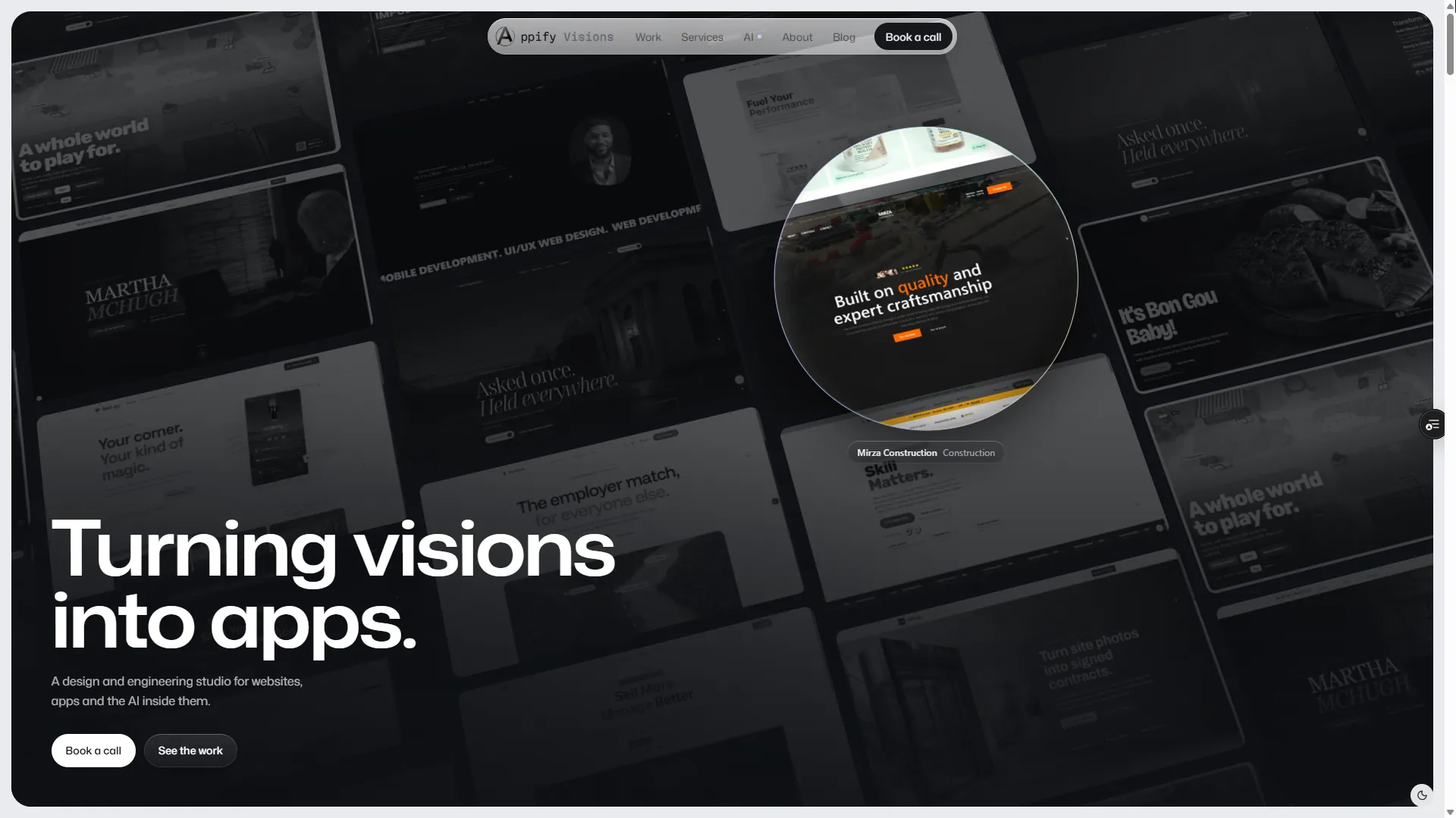Appify Visions homepage